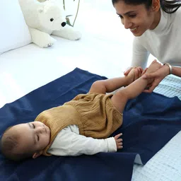 TIDY SLEEP Green & Blue 2 Pieces Waterproof & Reusable Bed Protector Baby Drysheet image 5