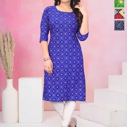 KETAKI FASHION Women Pack of 4 Geometric Printed Daily Straight Kurtas-image-56