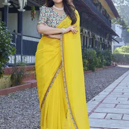Moda Rapido Embroidered Pure Georgette Saree-picture-18
