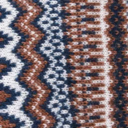 Babyhug Full Sleeves Argyle Pullover - Navy Cream image 4