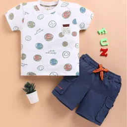 KIDZELLO Boys Printed T-shirt with Shorts-picture-42
