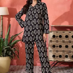 InWeave Printed Pure Cotton Top With Trousers Co-Ords image 3