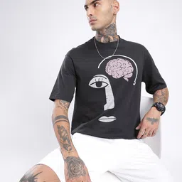 glitchez Urban Vibe Graphic Printed Relaxed Fit T-shirt-picture-12