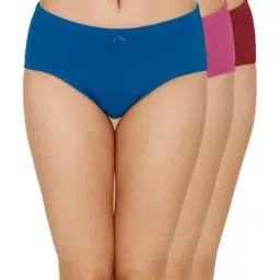 Amante Blue & Pink Hipster Panties - Pack Of 3-image-7