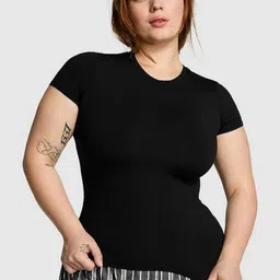 Victoria's Secret Short Sleeves Round Neck T-shirt-image-1