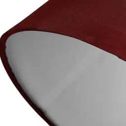 Homesake Set of 2 Red Solid Handcrafted Frustum Bedside Lamps image 4