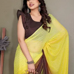 Moda Rapido Ombre Zari Striped Saree image 4