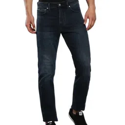 Calvin Klein Blue Cotton Slim Fit Jeans-image-41