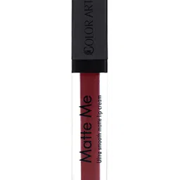 Color Art Matte Me Waterproof Liquid Lipstick - 6 ml - Light Maroon image 4