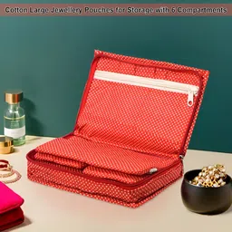 Aura Red Set of 1 Regular Jewellery Organiser Organisers image 2
