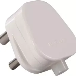 Havells AHLGXXW063 6A 3 Ping Plug (White)-image-1