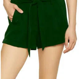 PATRORNA Dark Green Regular Fit Shorts-picture-35