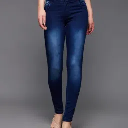 Miss Chase Navy High Rise Jeans-image-88