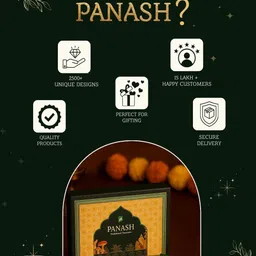 PANASH Gold Plated Stone Studded Jewellery Set image 4