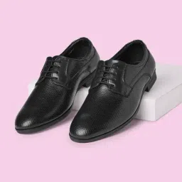 Byford by Pantaloons Men's Black Derby Shoes-picture-48