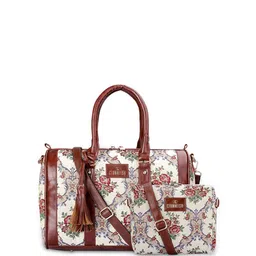 THE CLOWNFISH Printed Oversized Bucket Handheld Bag with Tasselled-picture-46