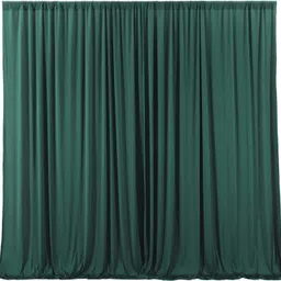 HomeArt 4 Ft. x 12 Ft. Dark Green Backdrop Curtains Panels, Wrinkle Free Polyester Photography Backdrop Drapes, Wedding Party Home Decoration Supplies image 1