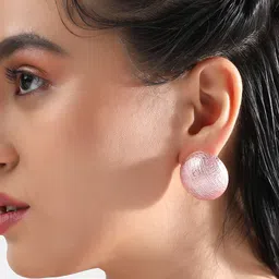 DressBerry Gold-Plated Circular Shaped Studs image 2