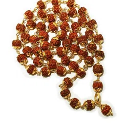 Divine souvenirs Unisex Rudraksh Beaded Minimal Chain-picture-51