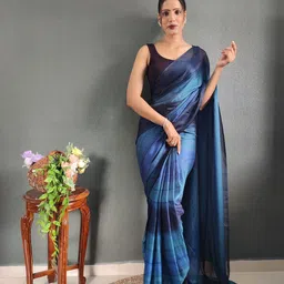 HERE&NOW Pure Crepe Jamdani Saree image 1