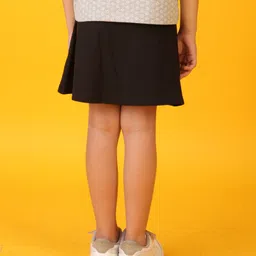 Anthrilo Blended Heart Patch Detailed Skirt - Black image 3