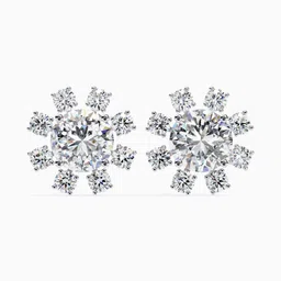 VALANOVA Hallmarked 14Kt Gold Diamond Studded Earrings- 1.67 g-picture-15