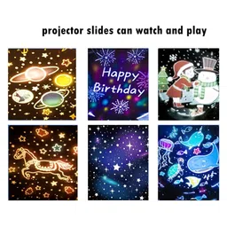 SANJARY Rabbits Star Projector Night Light,5 Set Films Rotating LED Lamp,USB Cable,Rotate Rabbits Night Light,6 Film,5 Colours Night Lamp Star Projector color design may vary image 5