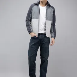 U.S. Polo Assn. Colourblocked Hooded Tailored Jacket image 4