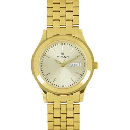 Titan Men Gold-Toned Dial Watch NH1648YM05-picture-10