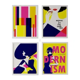 Art Street Motivational Poster Nothing Can Stop Good Idea, Modernism Prints For Wall Art - Set of 4 image 2