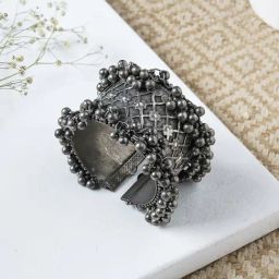 Teejh Aadrika Silver Oxidised Bracelet for Women-picture-20