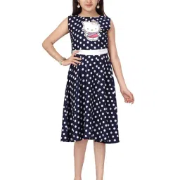 Aarika Kids Navy Printed Dress-image-81
