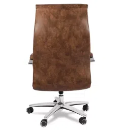 Ib basics Premium Brown Leatherette Lavesso Ergonomicanomic Swivel Office Executive Chair image 4