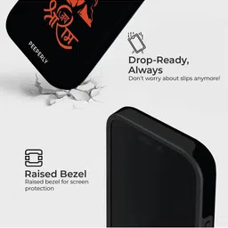 PEEPERLY Unisex iPhone 14 Pro Quirky Bajrang Flames Crystal Impact Resistant Back Case image 2