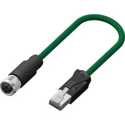 RS PRO Straight Female M12 to Male RJ45 Ethernet Cable 2 m, 2017136-picture-36