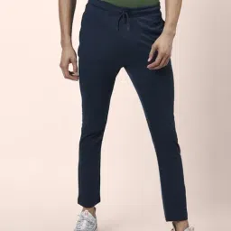 Ajile by Pantaloons Teal Cotton Slim Fit Trackpants-image-6