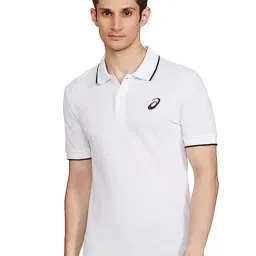 Asics White Regular Fit Sports Polo T-Shirt-image-52