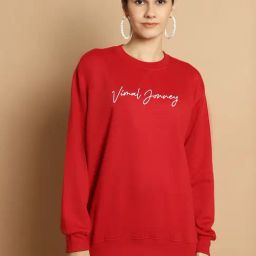 Vimal Jonney Maroon Printed Pullover-picture-12