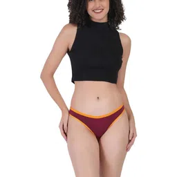 ORLIZEA Pack of 3 Women Low-Rise Cotton Blend Thongs-image-74