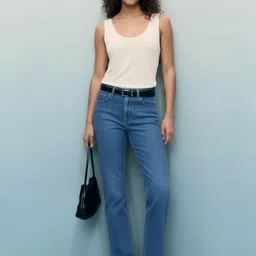 OMG CREATION Women Straight Fit Mid-Rise Stretchable Jeans-image-30