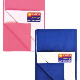 Bianca Smart Dry Royal Blue & Pink Anti-Bacterial Baby Mattress Protector Medium - Set of 2-picture-29