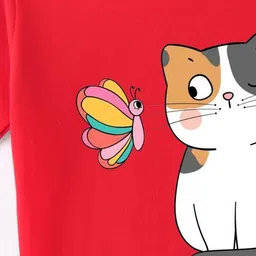 BLUSHES Kids Graphic Printed Round Neck Cotton T-shirt image 4
