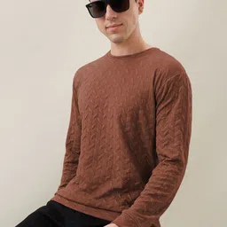 KAJARU Geometric Printed Round Neck Long Sleeves Sweatshirt image 4