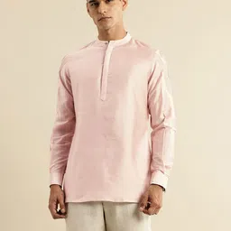 House of Pataudi Ethnic Motifs Embroidered Sequinned Jashn Kurta image 5