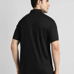 Simon Carter London Black Cotton Slim Fit Polo T-Shirt image 2
