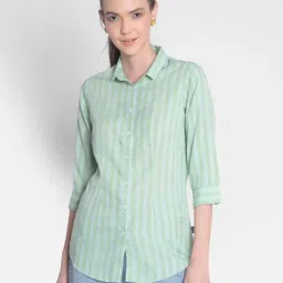 Crimsoune Club Green Striped Shirt-image-25