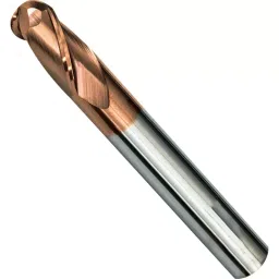 HD Carbide End Mill 2 Flute Ball Nose 6 mm Shank Diameter 50 mm Length Flute Length for Slotting & Drilling Use image 3