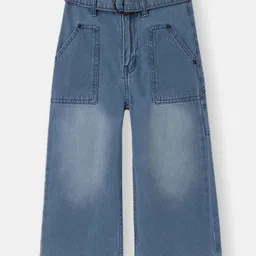 Nautinati Knit Mild Washed Jeans - Blue-image-59
