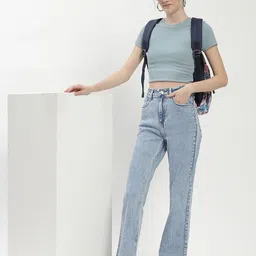 Madame Women Flared Heavy Fade Jeans image 4