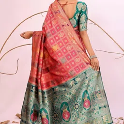 Moda Rapido Woven Design Zari Silk Cotton Kanjeevaram Saree image 2